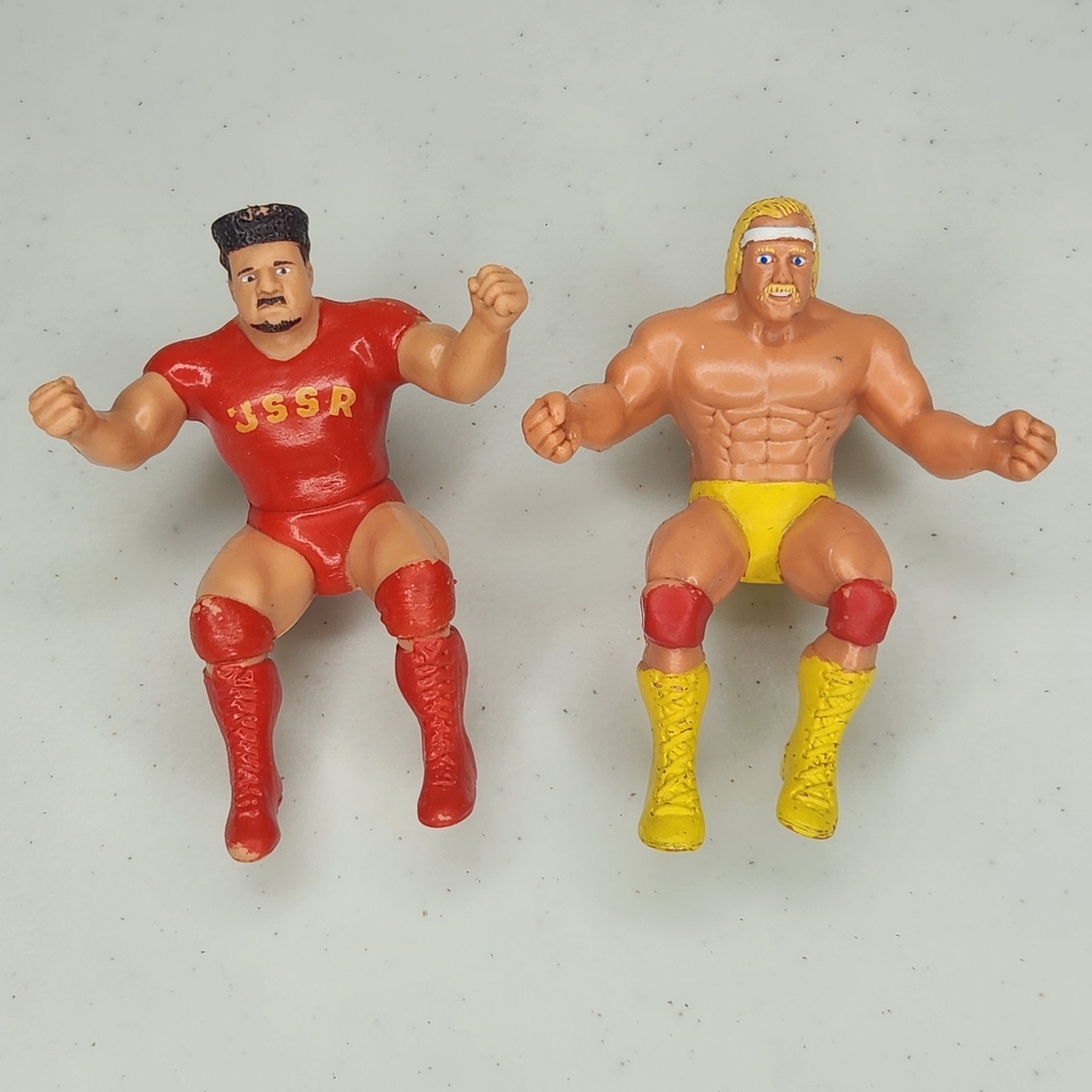 Vintage Titan LJN WWF Wrestling Hulk Hogan Thumb Wrestling Figures